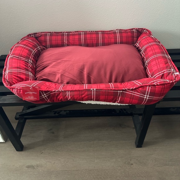 Wondershop Red Plaid Dog Bed - Picture 1 of 2